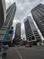 Lots of cool buildings with greenery attached to them