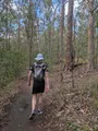 A snake didn't hear us coming and crossed the trail 10cm in front of Kaius. We jumped and screamed like little girls 😂