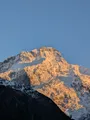 Sunrise hitting Mount Sefton